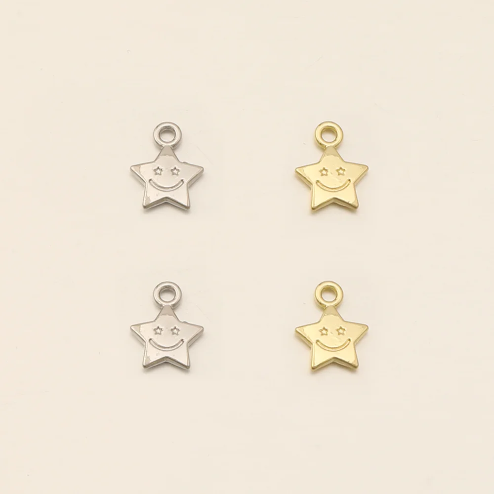 Cordial Design 100Pcs 8*11MM Jewelry Accessories/DIY Charms/Cute Star Shape/Zinc Alloy/Hand Made/Jewelry Findings & Components - cordial
