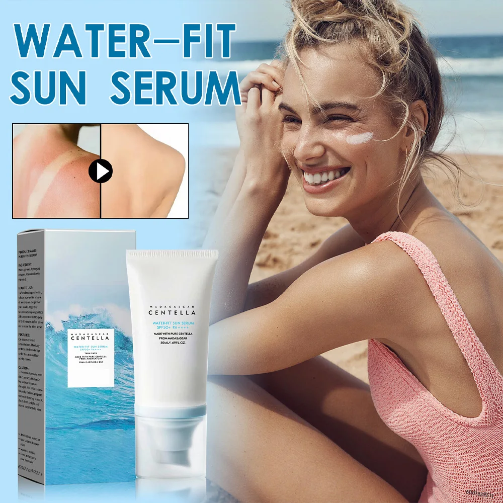 Sunscreen New SPF50+ Sunscreen Korean Face Body Waterproof 50ML Anti UV Moisturizing Facial Sunblock For Women Men Outdoor Sports Travel