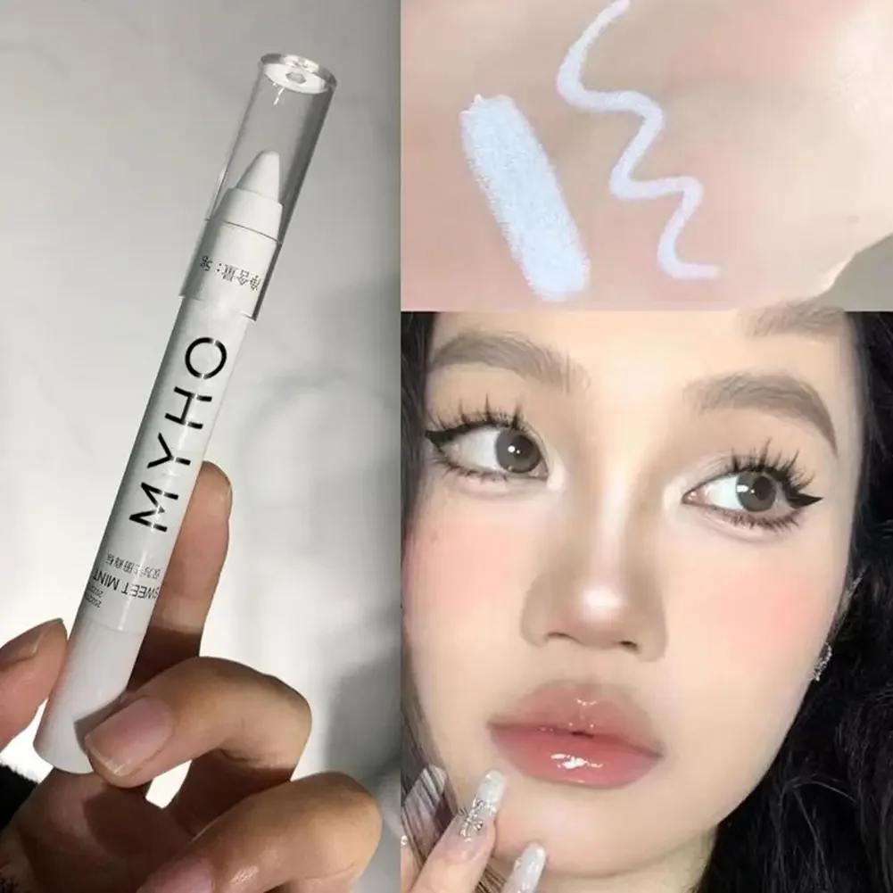 

Waterproof Diamond Silkworm Pencil Glitter Matte Eyeshadow Highlighter White Pencil Eyeliner Lasting Makeup Long Liner Face