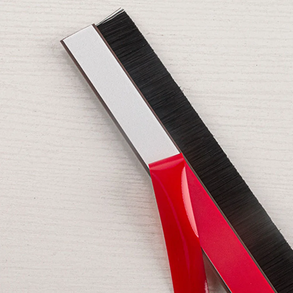 Description Picture 5 of item100CM Door Bottom Brush Seal Strip Insectproof Soundproof Door Bottom Seal Strip Double Sided TPE Door Sweep Seals Soft Brush