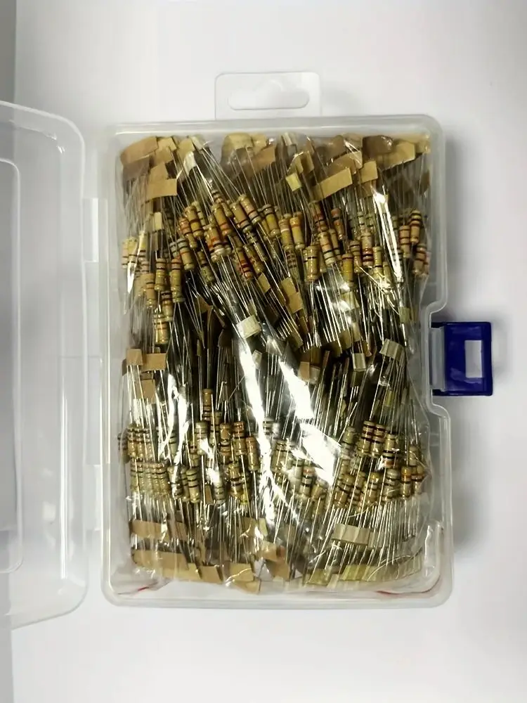 2600개/몫 1/8W 5% 1R10Mohm 130ValuesX20Pcs 탄소 필름 저항기 키트 팩 샘플 모듬 키트