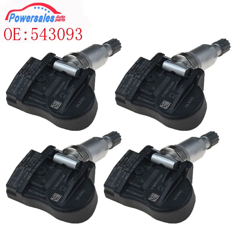 New 543093 For Citroen C4 C5 C6 C8 For Peugeot 508 607 TPMS Sensor Tire Pressure Monitor 9656822980 9634866180 5430T4