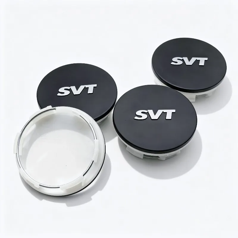 4 stücke SVT Logo Auto Radnabenkappen 65 MM 57 MM Räder Nabenkappe Staubdichte Kappe Felge Radkappen Zentrum Staubschutz Ersetzen Auto Zubehör – Detail 3
