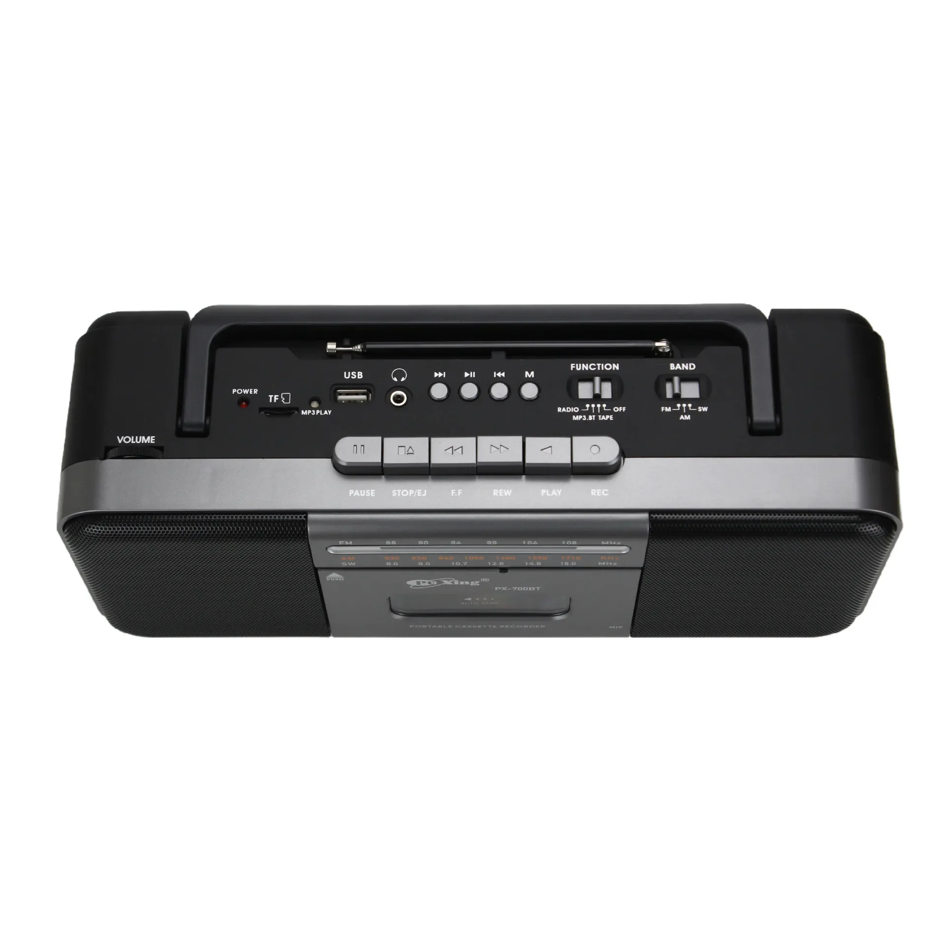 Retro Boombox Tape Player and Recorder AM/FM/SW Multi-band Radio with Built-in Bluetooth Speakers High Quality and High Volume