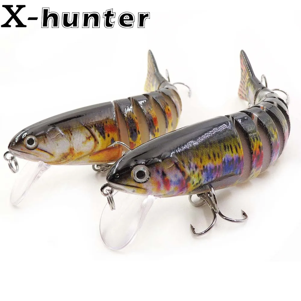 

8 Segements Fishing Lures Sinking Multi Jointed Minnow Swimbait Fishing Tackle Lifelike Artificial Bait Pike Bass Trout Big Game