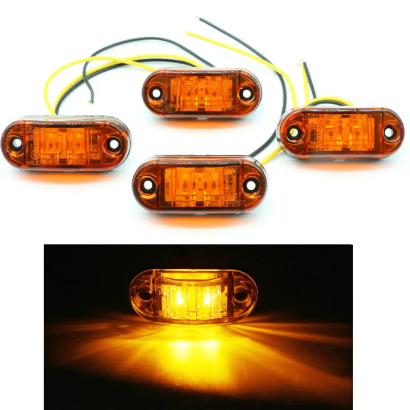 

Front Marker Indicator Light LED Parts Side Truck Universal Waterproof Accessories Lighting 4 pcs High quality