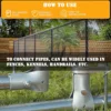 ABDR-1-3/8In X 1-3/8In End Rail T Clamp, Galvanized Steel Chain Link Fence T Clamp, End Rail Clamp for 1-3/8In OD Pipe 4 Pack 3