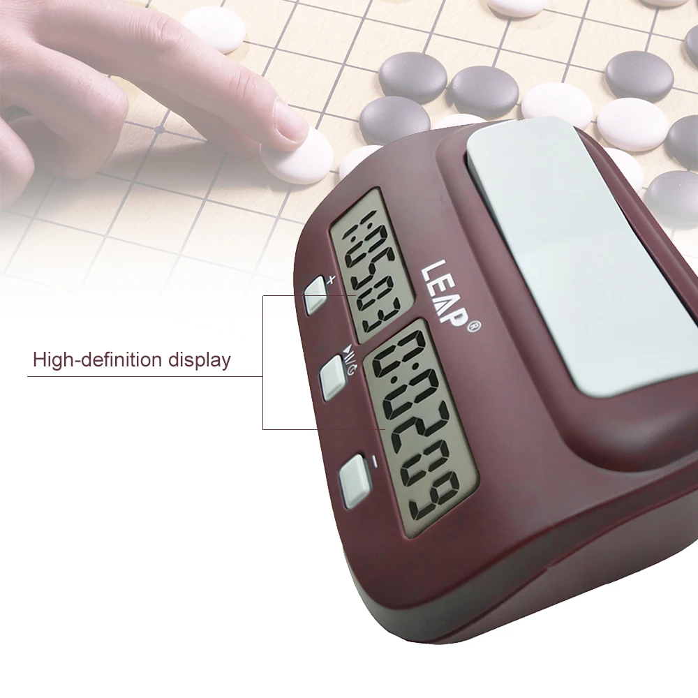 Professional Digital Chess Clock Count Down Chess Timer with Alarm Electronic Board Game Bonus Competition Master Tournament