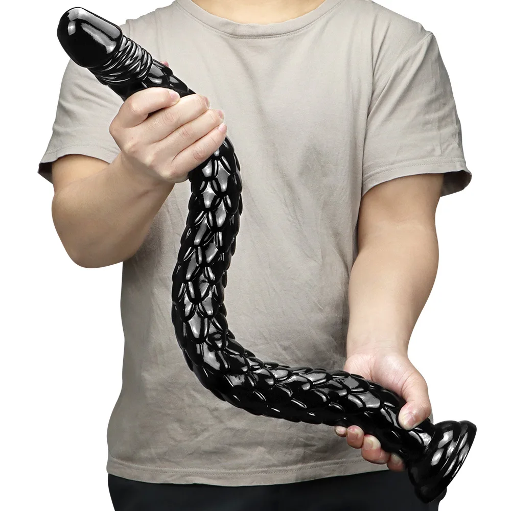 Super Long Dragon Scale Butt Plug Anal Dildo Women Masturbator Dilator ...