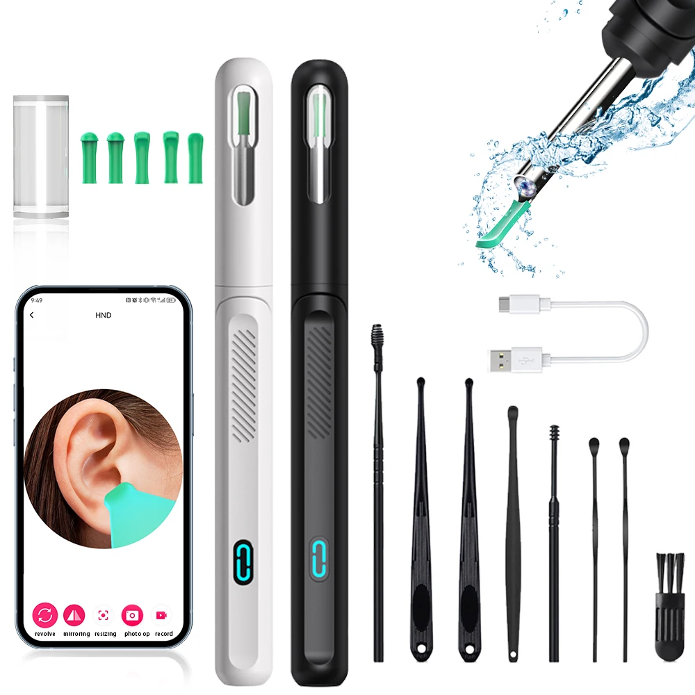 Wireless Ear Cleaner with Camera Earwax Cleaning Ear Wax Removal Tool Picker Endoscope Kit for iphone Android