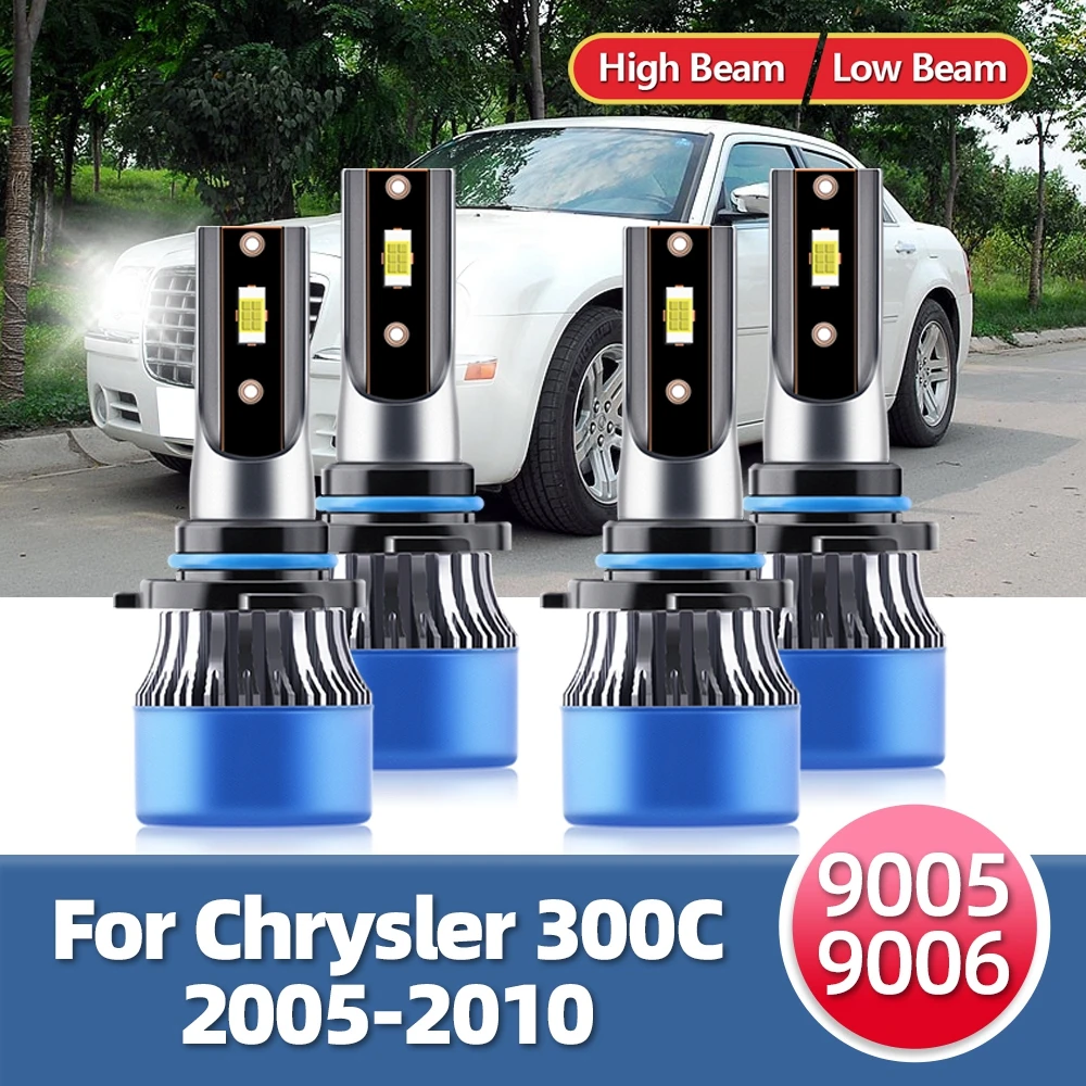 

LSlight With Fan Headlight Lights 110W 15000LM Bulb CSP Lamps Led For Chrysler 300C Automobiles 2005 2006 2007 2008 2009 2010
