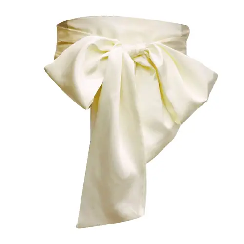 Satin Silk Bow Corset Waist Belt Wide DIY Bowknot Fabric Ribbon Cummerbunds Decorative Waist Cover For Women Lady Girl Bridal - Image 8