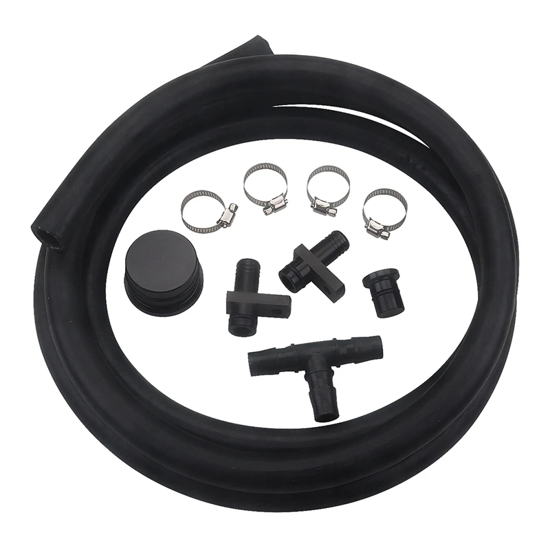 

for 04.5-10 GM 6.6 6.6L Duramax crude oil Engine LLY LBZ LMM PCV Reroute Kit with Resonator