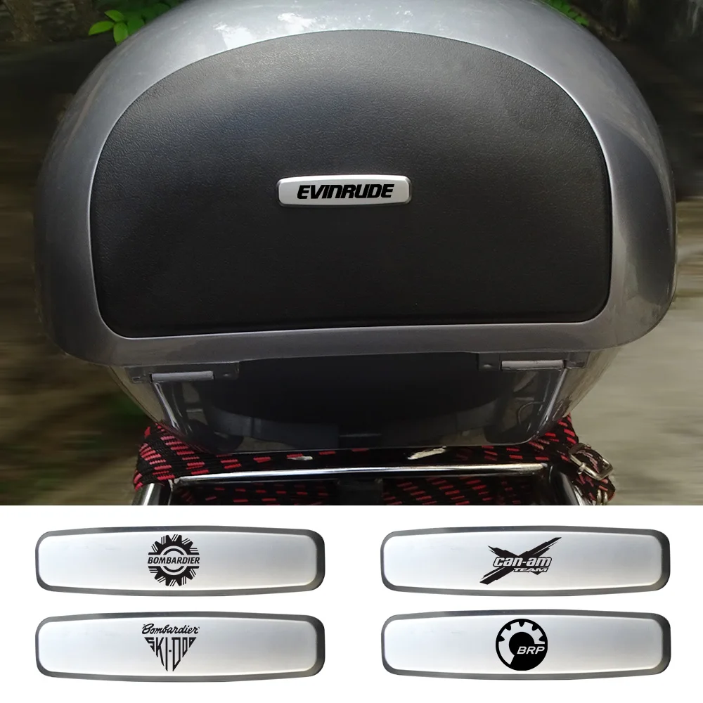 Distintivo Di Adesivi Per Scooter Con Emblema In Metallo Per Moto Per Bombardier Can-Am Evinrude Lynx Manitou-Pontoonboats Rotax Sea-Doo Ski-Don