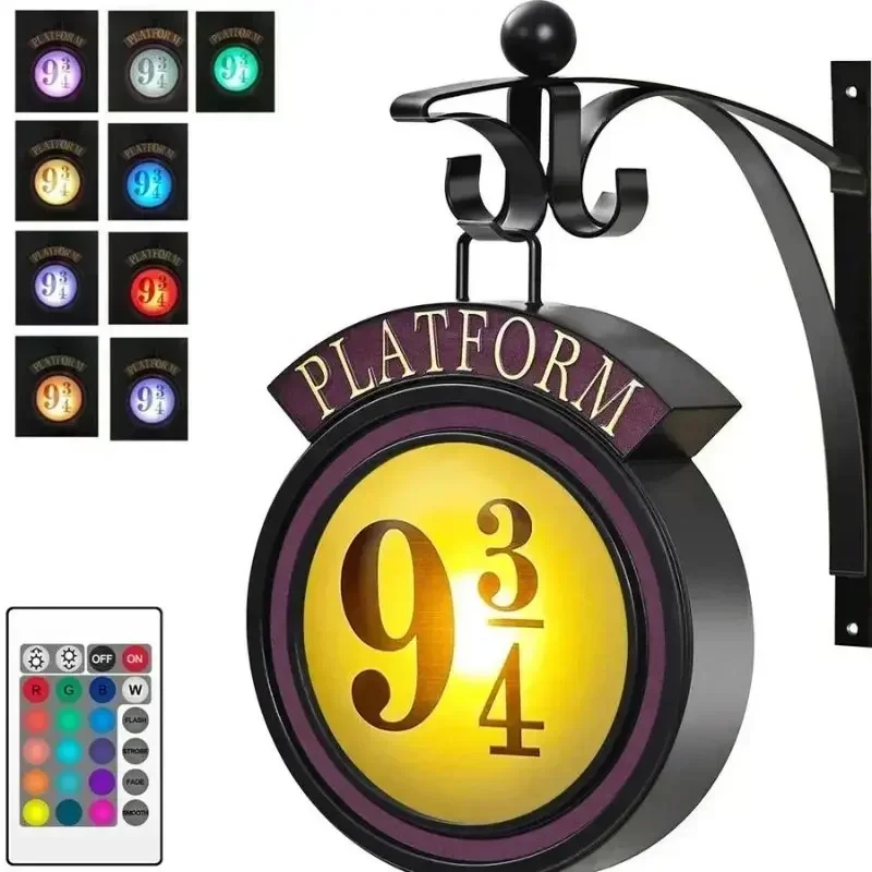 Harry 9 3/4 Night Light pendant home LED Potter wall lamp Home Decoration Children's Festival Gifts Halloween Gifts night light led night light led night lamp