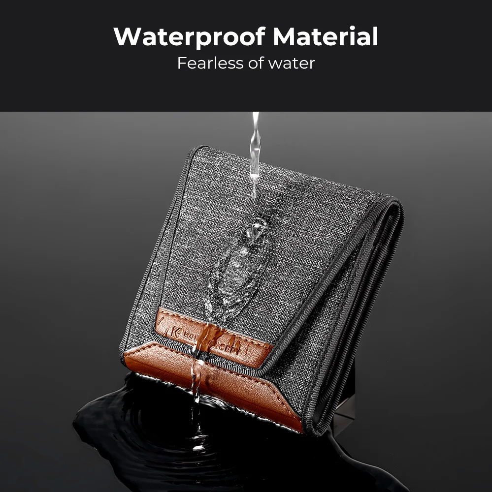 K&F CONCEPT New Style 3 Pockets Lens Filter Bag Camera lens Filter Pouch 49mm-82mm For ND UV CPL Camera Lens Filter 4