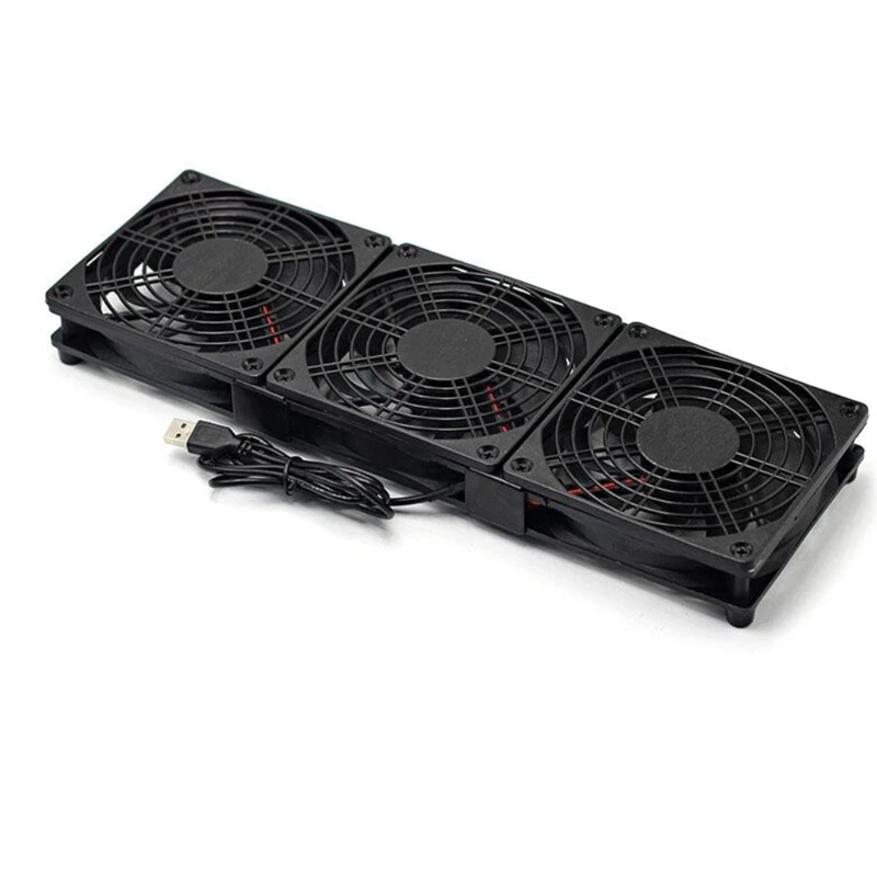 Cooling Fan 120mm USB with Stand for Routers Networks Servers Projects and Laptop Cooling