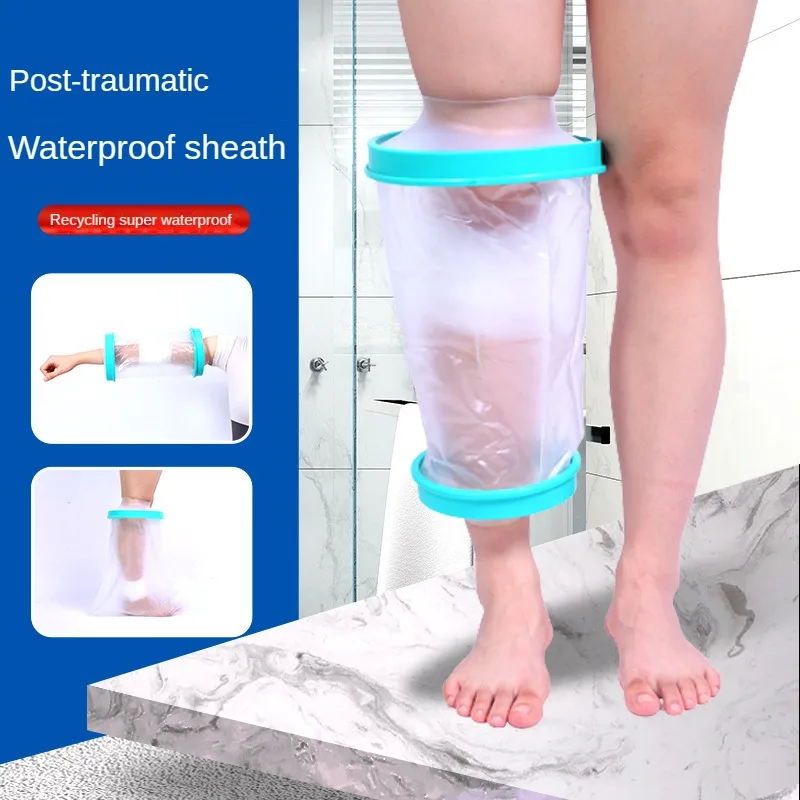 Adult Foot Ankle Foot Gypsum Shower Waterproof Cover for Postoperative Fracture Care and PICC Bathing Waterproof Cover