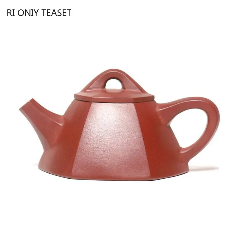 

250ml Yixing Purple Clay Teapots Famous Artists Handmade Tea Pot Raw Ore Dragon Blood Sand Kettle Chinese Zisha Tea Set Teaware