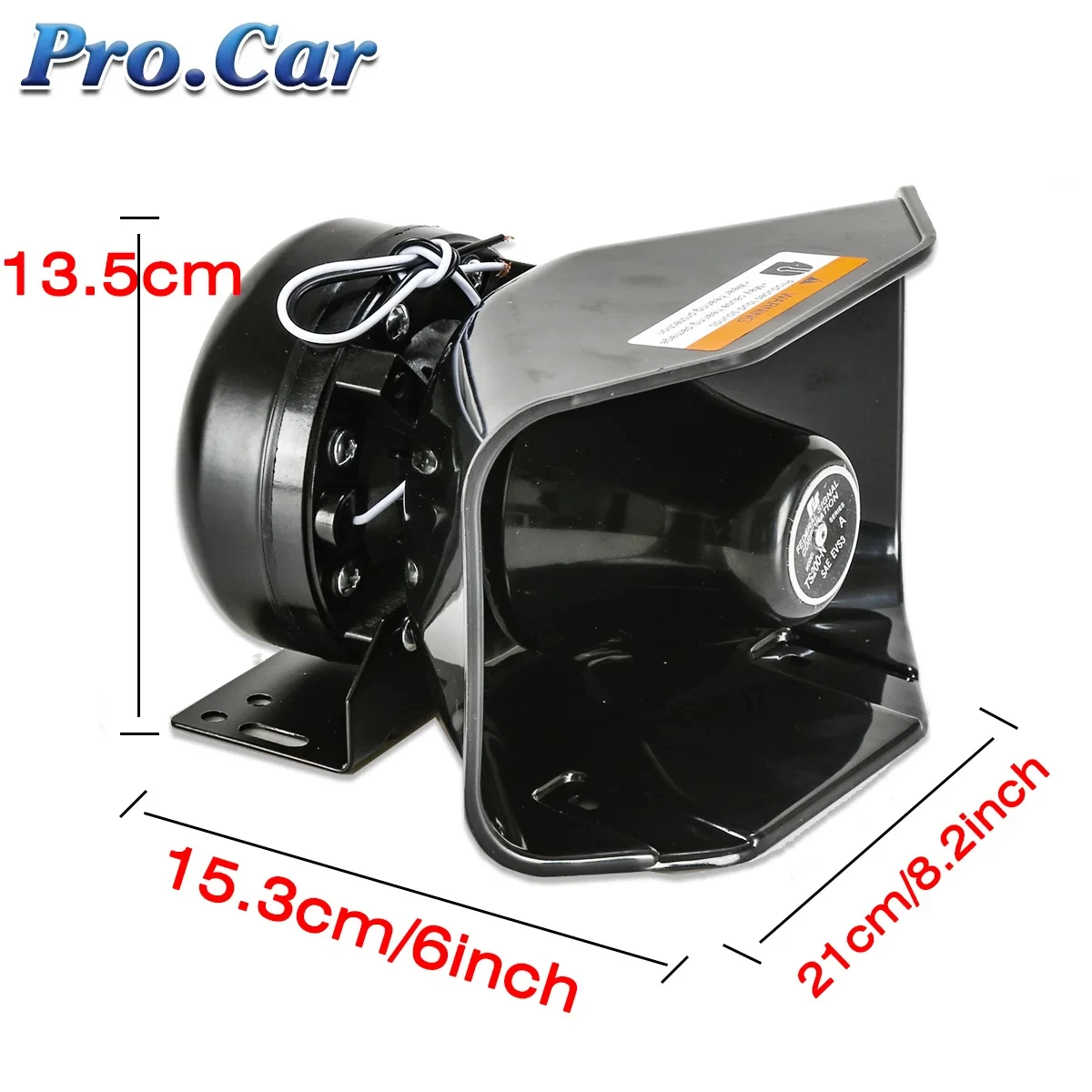 Car Siren Horn Car Air Horn Audio Speakers Kit Warning Buzzer Speaker Police Siren Car 400W MIC Speaker System PA 12 Sound Loud for 12V/24V Car Truck Warning Alarm amplifier Siren Fire Speaker