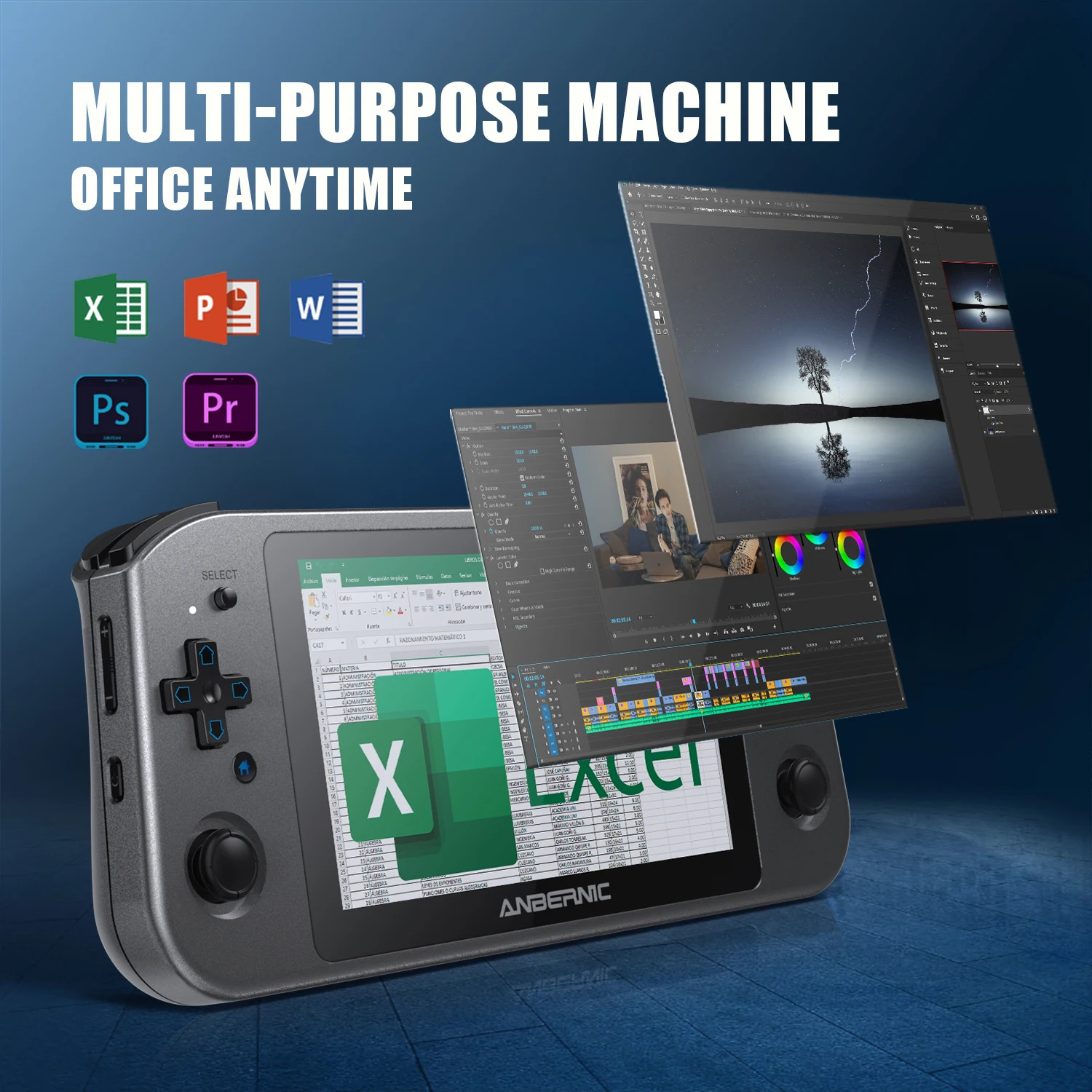 Anbernic Win600 Handheld Game Console 5.94-INCH Portable PC Pocket Mini  Laptop Win10/Steam OS System AMD 3050e/3020e Steam Deck