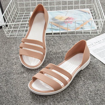 Women's Flat Beach Sandals Slip On Summer,Summer vacation women's casual flat slides Perfect Beach & Pool Footwear Summer Travel 1