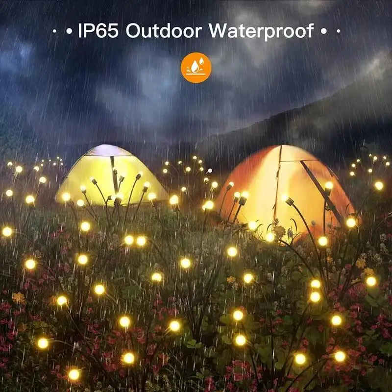 

Solar Outdoor 6/8/10 Firefly Lights Led Lights Solar Garden Lawn Lights Waterproof Swaying Light For Courtyard Patio Pathway