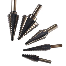  HSS 4241 Cobalt Multiple Hole Step Drill Bit Set Tools Aluminum Case Metal Drilling Tool for Metal Wood Step Cone Drill 
