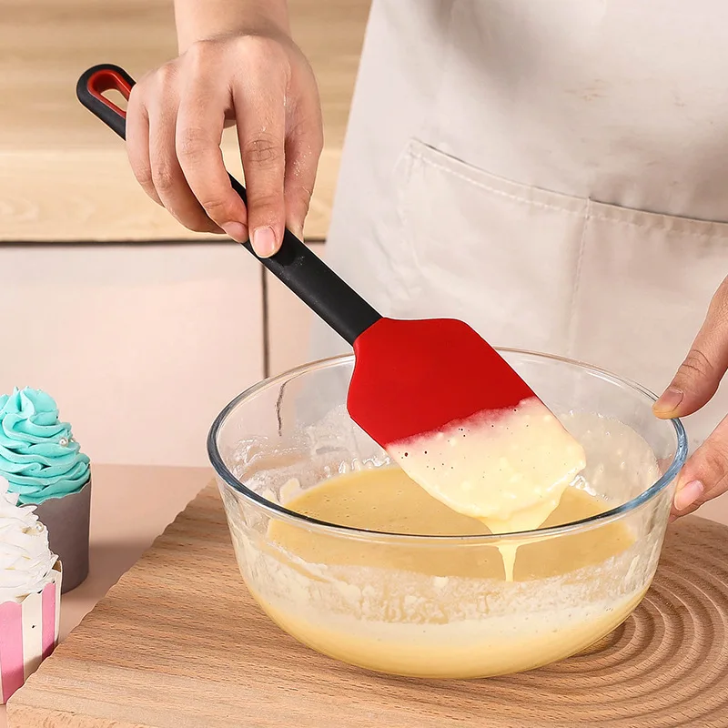 Heat resistant baking accessory food grade cake cream christmas silicone spatula