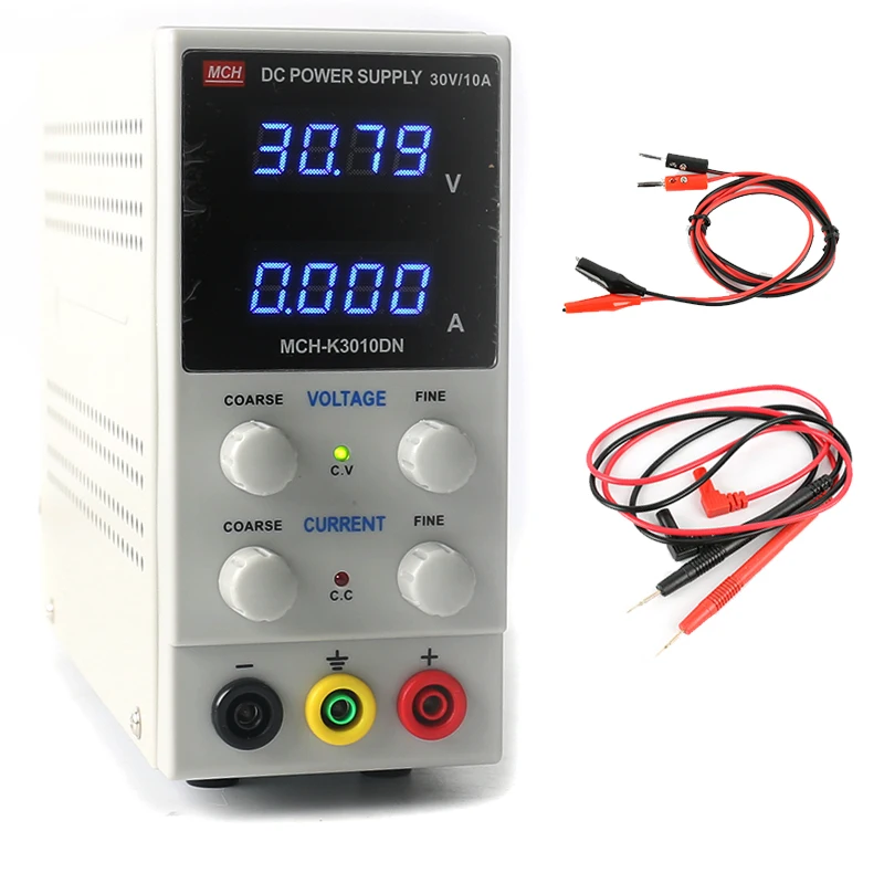 

MCH K3010DN мини лабораторный Цифровой Регулируемый импульсный источник питания постоянного тока 30 в 10 А 0,01 в 110 А в для ремонта телефона