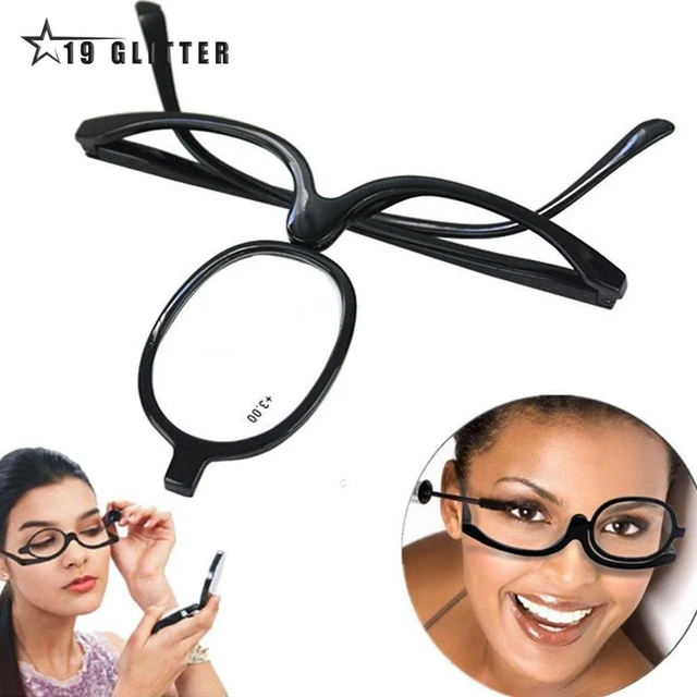 Magnifying Glasses Rotating Makeup Reading Glasses Folding Eyeglasses  Cosmetic General +1.0 +1.5 +2.0