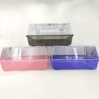 Large Transparent Acrylic Hamster Cage - Front-Opening Door for Easy Cleaning Spacious, Healthy Material, Breathable, Panoramic 5