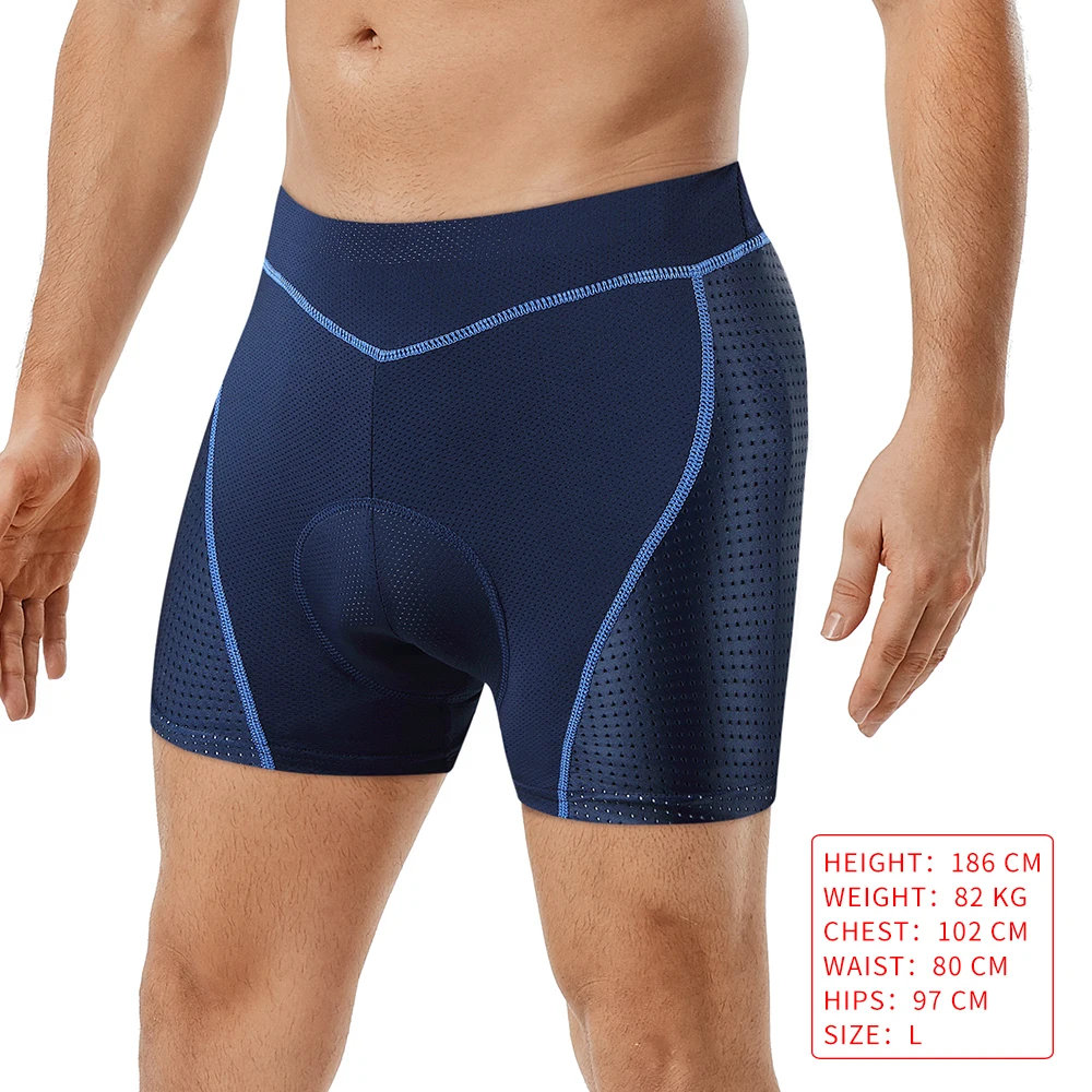 Cycling Underwear Men Cycling Shorts 3D Cycling Gel Pad Shockproof Bicycle Underpant