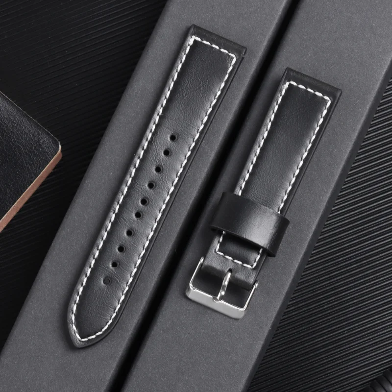 Cinturino Vintage In Vera Pelle Uomo Donna Cinturino Universale Da Lavoro Per Accessori Per Orologi Omega Bracciale 18Mm 20Mm 22Mm 24Mm