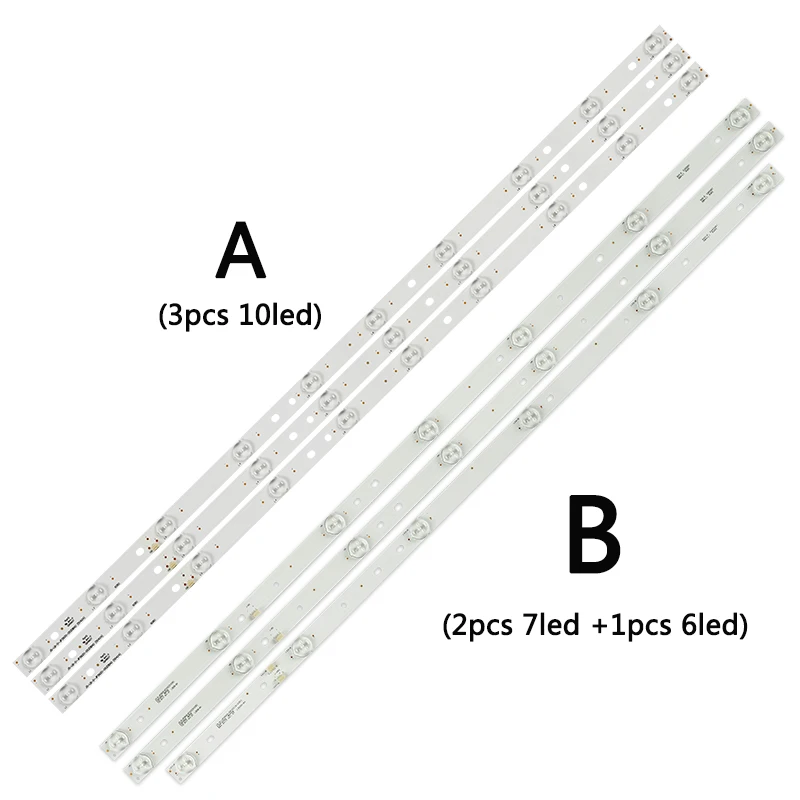 Tira Conduzida da Luz de Fundo 10 Lâmpada D392000 Js-lb-d-jp3920052dbad para a Tela Lc390tu1a11 Led39c310a Barra Clara