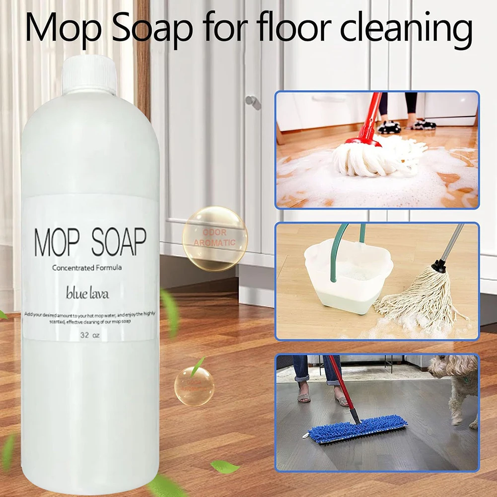 32oz Mop Soap Floor Cleaning Solution Mop Cleaning Soap Pet-friendly Cleaner for Home Multi-purpose Cleaner Liquid