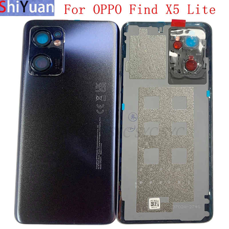 

Original Battery Cover Rear Door Housing Back Case For OPPO Find X5 Lite Battery Cover with Logo Replacement Parts