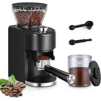 Coffee Grinder, Anti-static Conical Burr Coffee Grinder W/ 35 Precise Grind Setting, 2-12 Cup Select Timer, Coffee Bean Grinder 1