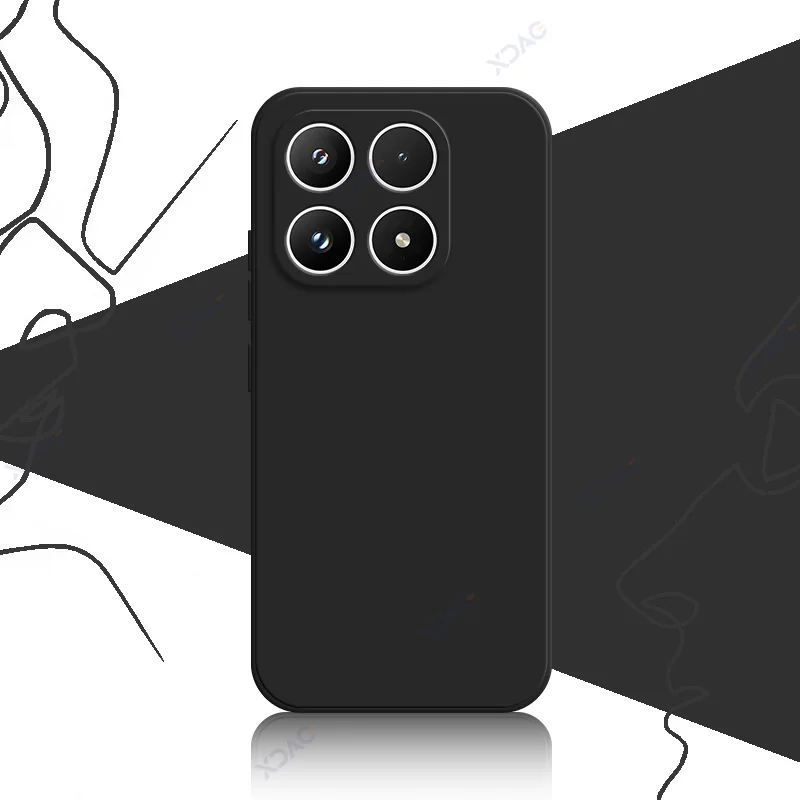 Luxury Liquid Silicone Waterproof Mobile Phone Case - 360° Protection, Soft Square Design