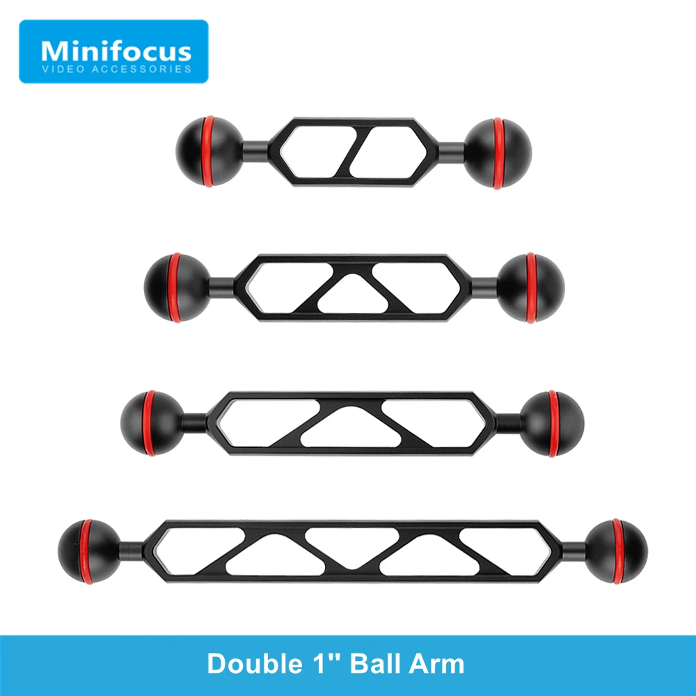 SKYSHARK 6" Aluminum Alloy Underwater Extension Arm,1" Double Ball Head - View #5