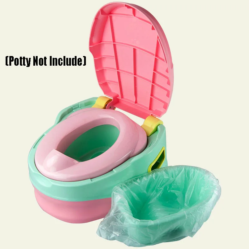 50/100Pcs Universal Potty Liners Disposable Infant Baby Training Toilet Seat Bin Bags With Drawstring Travel Potty Cleaning Bag 3