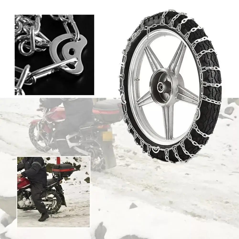 Universal Motorcycle Scooter Anti-skid Chain Breaking Ice Design Snow Encrypted Tire Bold Anti-slip T1E1 30017