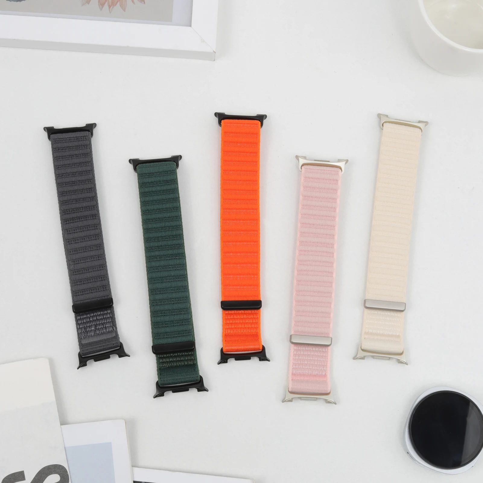 Enhanced Nylon Sport Strap for Smartwatches - Durable Watchband Bracelet Accessory
