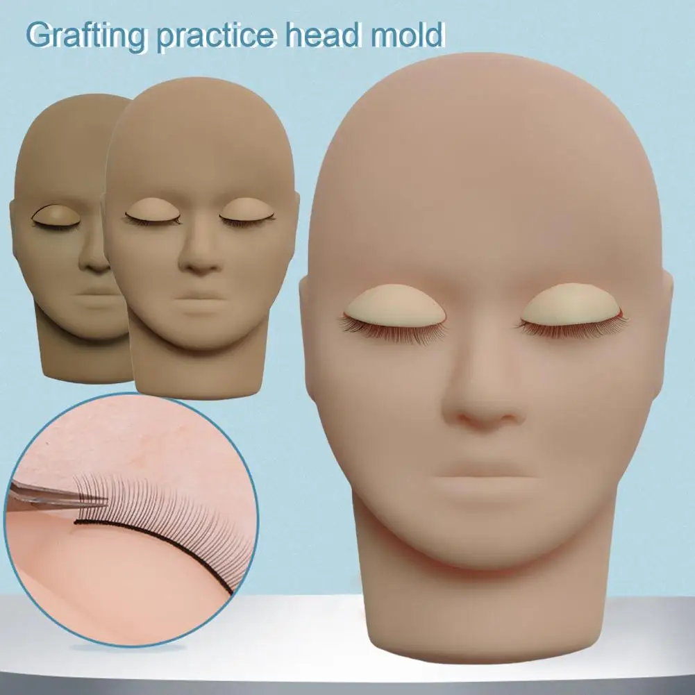 

Lash Mannequin Head Reusable Eyelash Mannequin Head Multifunctional Makeup Grafting Eyelash Training Mannequin Head Train