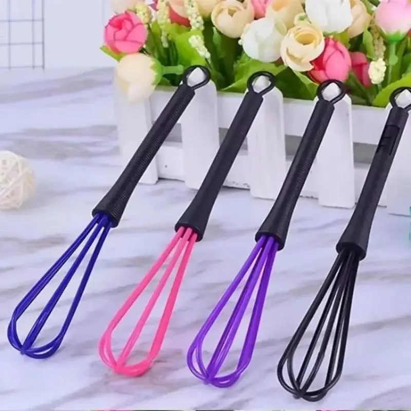 1/5Pc Portable Manual Eggs Beater Kitchen Baking Plastic Mixing Cream Frothing Tool Hair Salon Hair Dye Mixing Product Wholesale