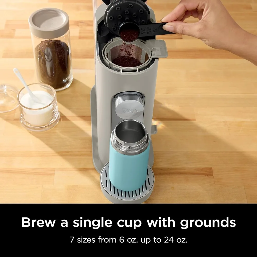 Ninja PB051 Pods & Grounds Specialty Single-Serve Coffee Maker, K-Cup Pod  Compatible, Built-In Milk Frother, 6-oz. Cup to 24-oz - AliExpress