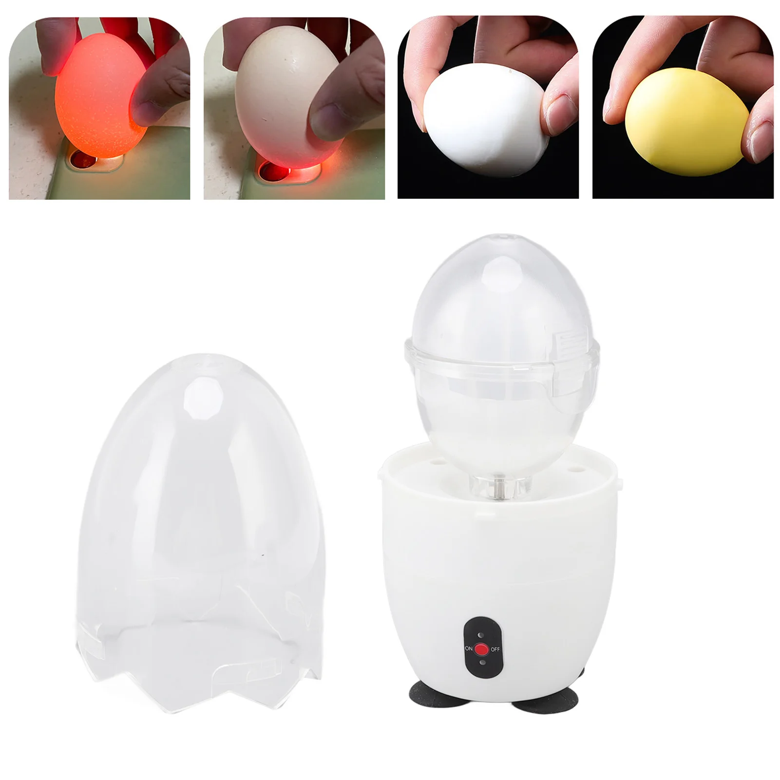 Electric Egg Scrambler Shaker Electric Egg Scrambler Shaker Golden Maker Home Yolk White Mixer White 100‑240V