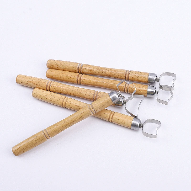 Pyatofy Strumento per la creazione di manici in ceramica, strumento per sculture e sculture, strumento per intagliare la ceramica, strumento a forma di manico per tazza da tè (4 pezzi