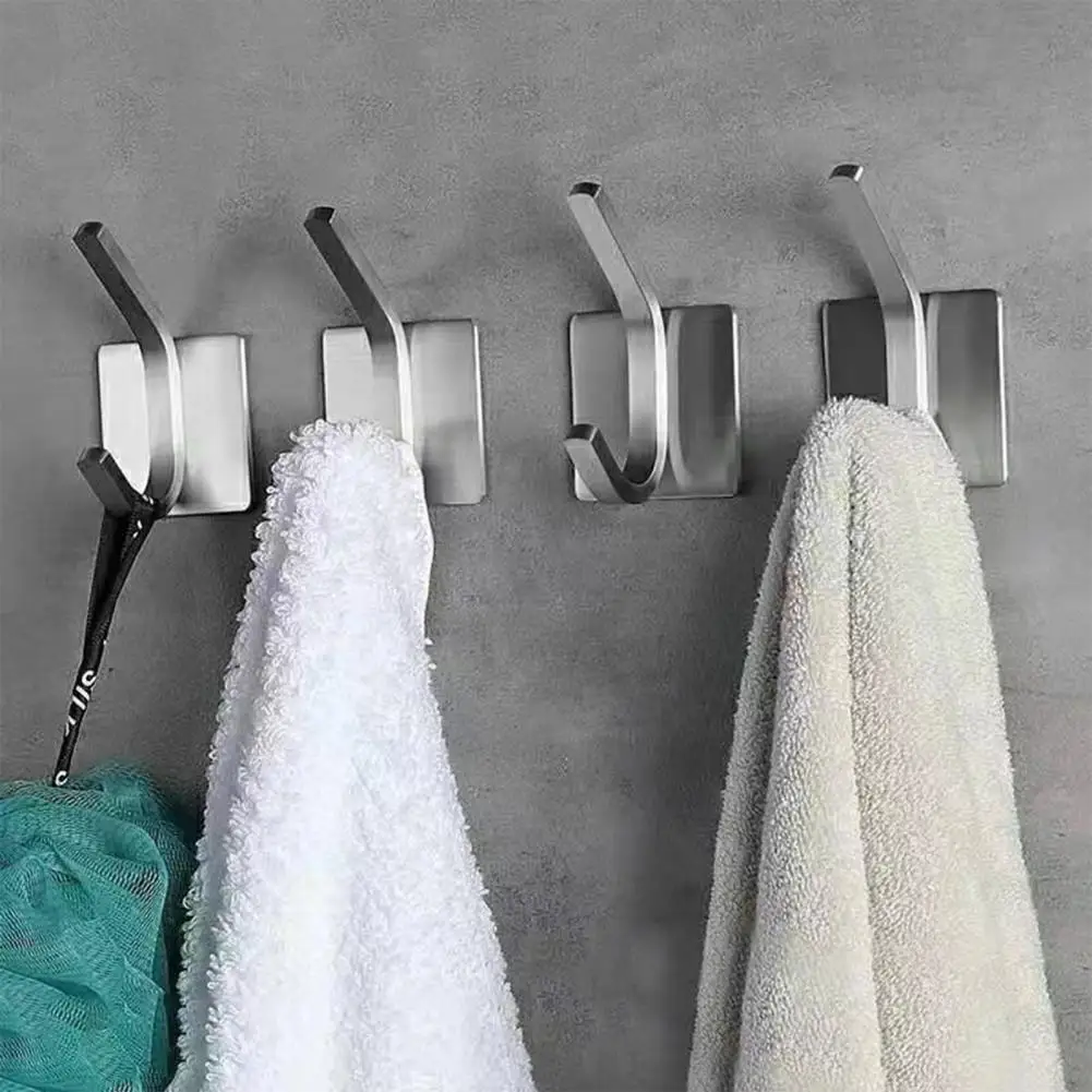 

Storage Hook 4Pcs Excellent Wall-mounted Space Saving Bathroom Shower Towel Bath Ball Storage Hook Daily Use
