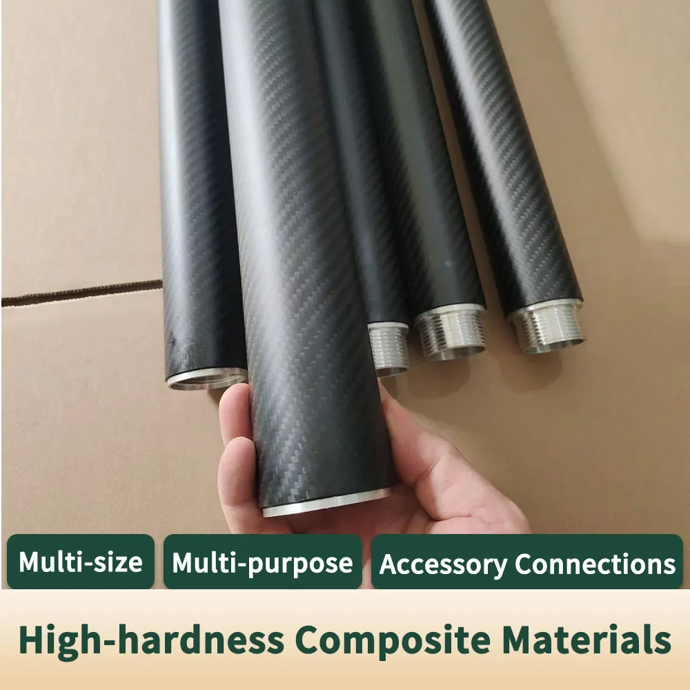 1pcs 1000mm 길이 탄소 섬유 튜브 OD18-35mm 식물 보호 항공기 부품에 대 한 높은 경도 복합 재료 3K 능 직물 매트